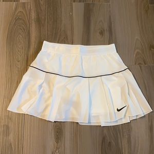 White Nike Tennis skirt with built in spandex